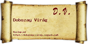 Dobszay Virág névjegykártya