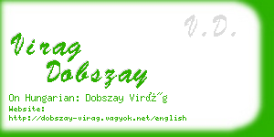 virag dobszay business card